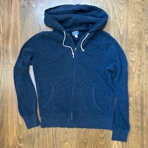 J.Crew VINTAGE FLEECE Navy full zip M